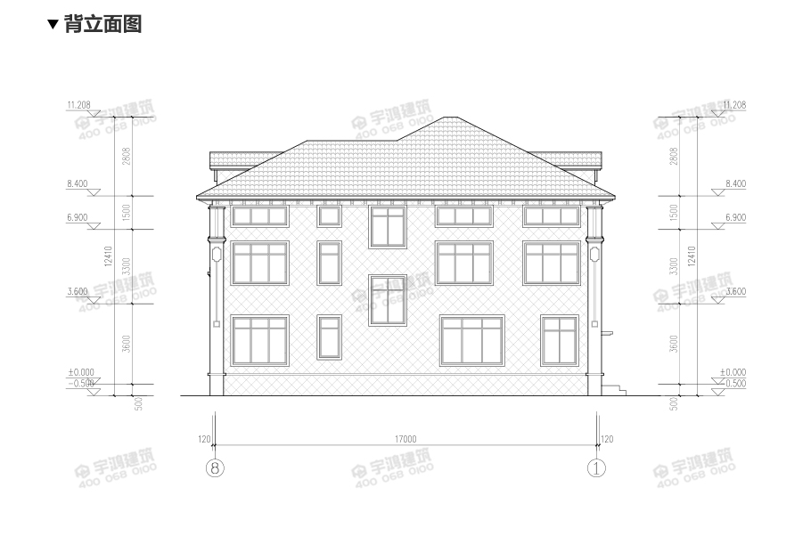 220平帶神龕三層農(nóng)村別墅設(shè)計(jì)效果圖