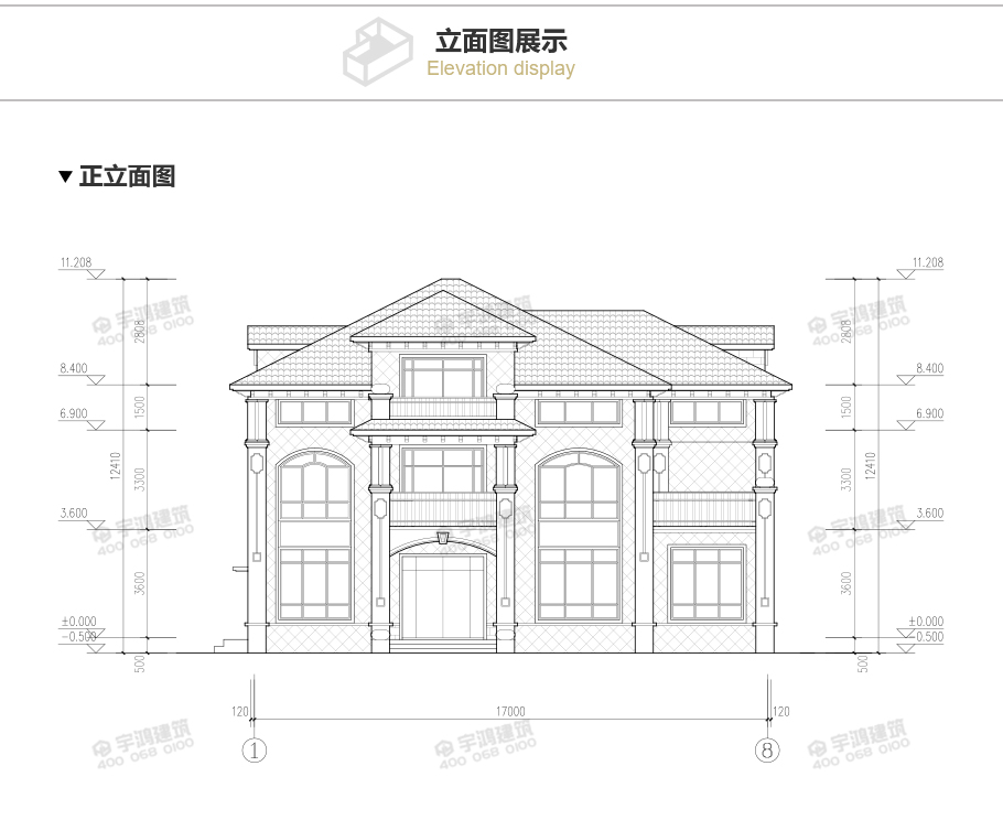 220平帶神龕三層農(nóng)村別墅設(shè)計(jì)效果圖