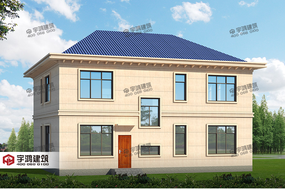 15x15米帶辦公室鄉(xiāng)村別墅設(shè)計(jì)圖紙