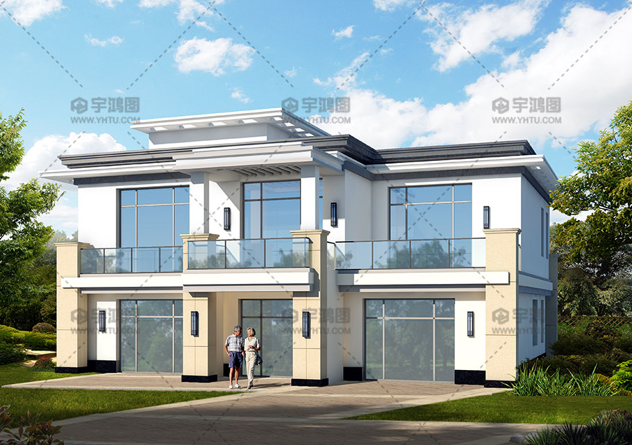 175平現(xiàn)代新農村復式小別墅設計圖