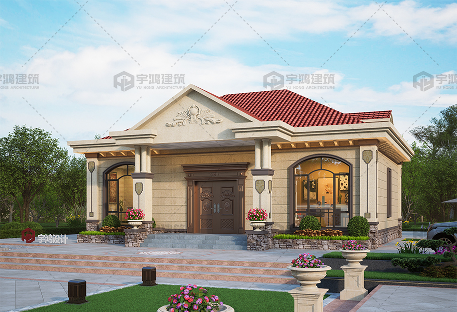 歐式磚混結構占地149平別墅設計圖紙